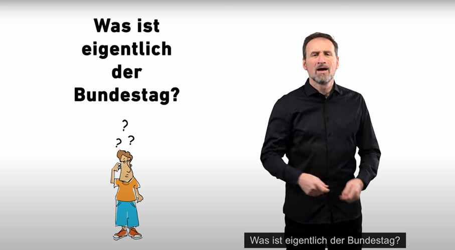 Dieses Video erklärt, was der Bundestag ist. 